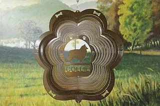 12"Dog Breed Wind Spinner - Copper