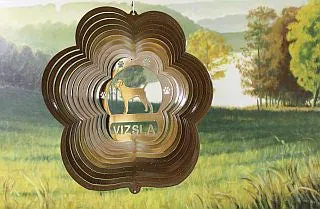 12"Dog Breed Wind Spinner - Copper