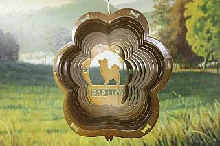 12"Dog Breed Wind Spinner - Copper