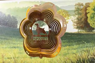 12"Dog Breed Wind Spinner - Copper