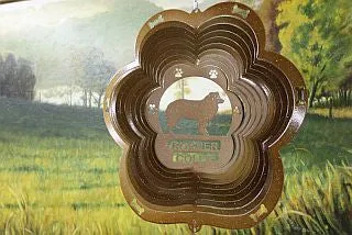 12"Dog Breed Wind Spinner - Copper