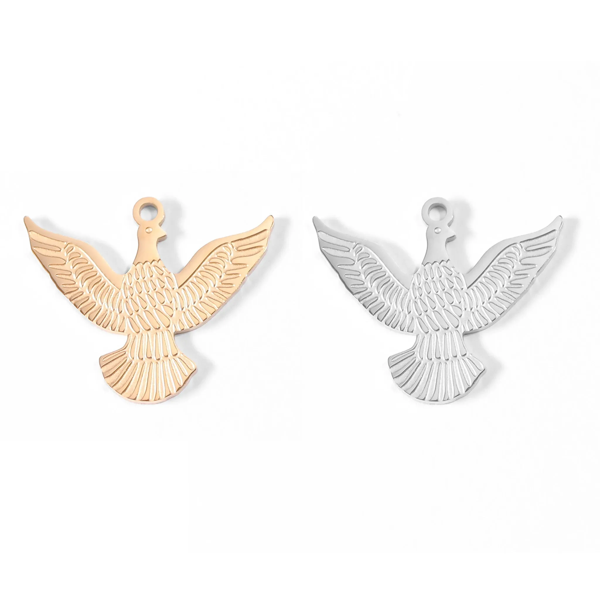 18K Gold PVD Stainless Steel Eagle Charm / PDL0001