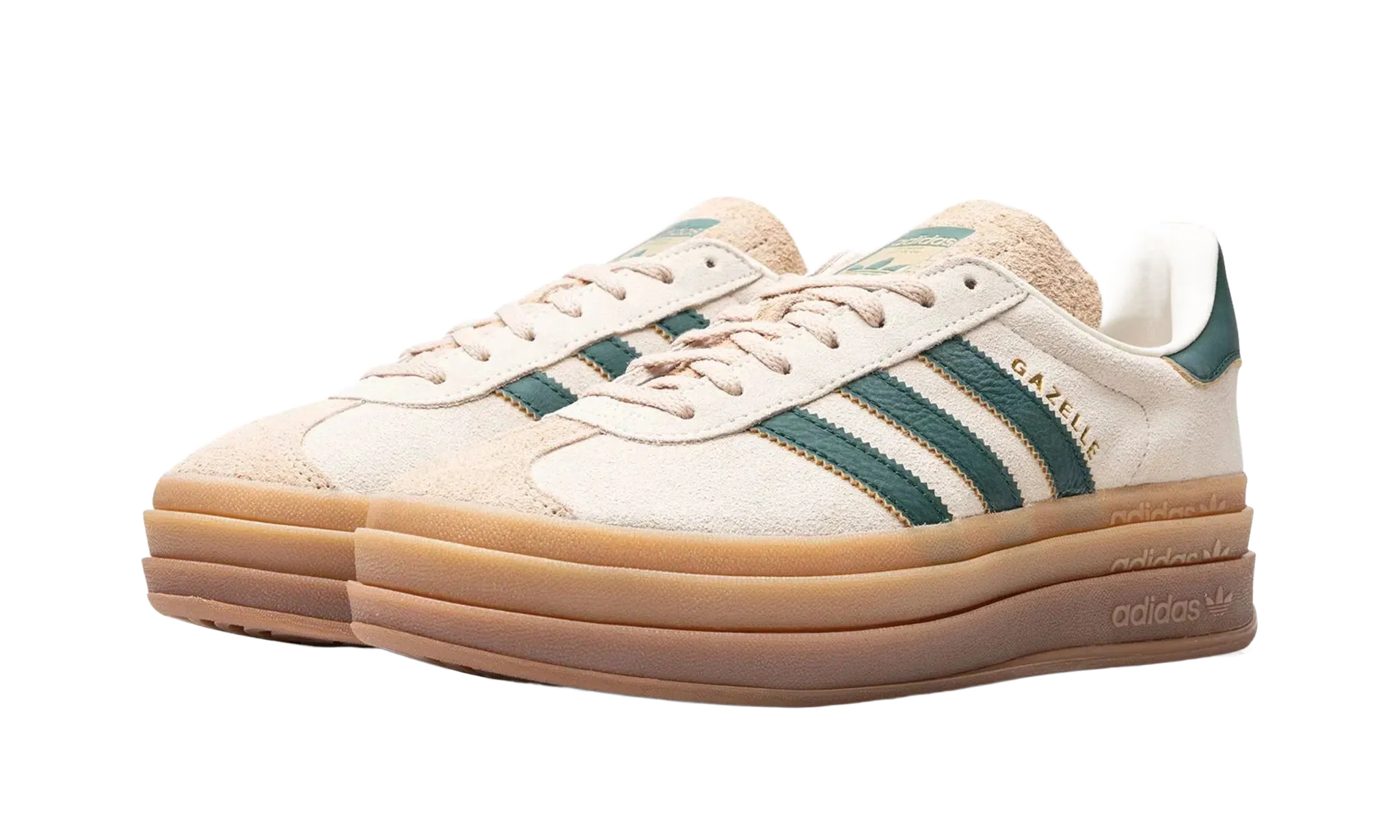 Adidas Gazelle Bold Magic Beige Collegiate Green