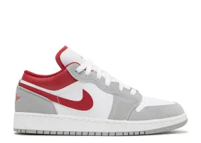 Air Jordan 1 Low SE GS "Light Smoke Grey Gym Red" (Wilmington Location)