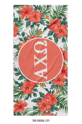 Alpha Chi Omega Tropic Towel