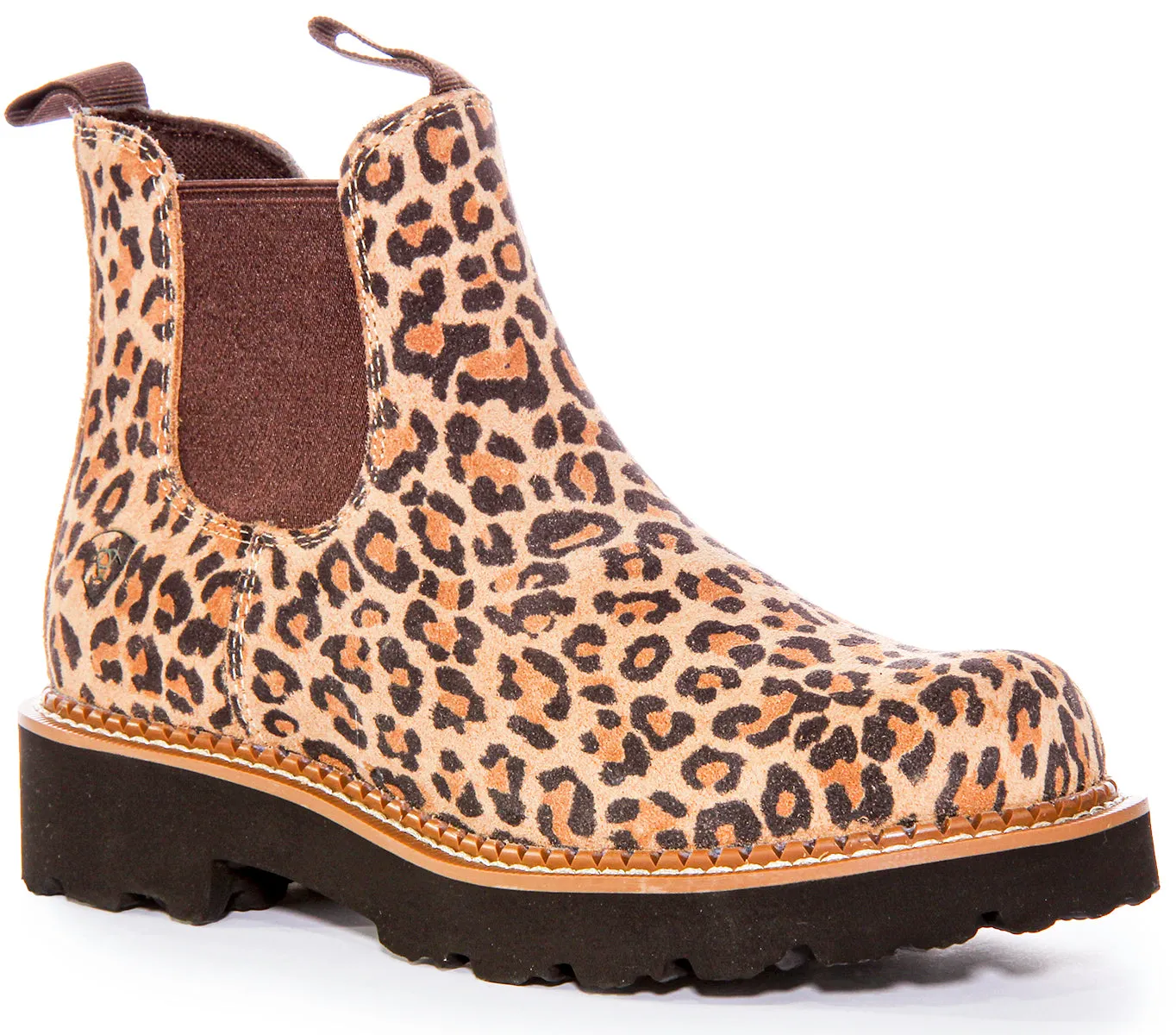 Ariat Fatbaby Twin Chelsea Boots In Leopard