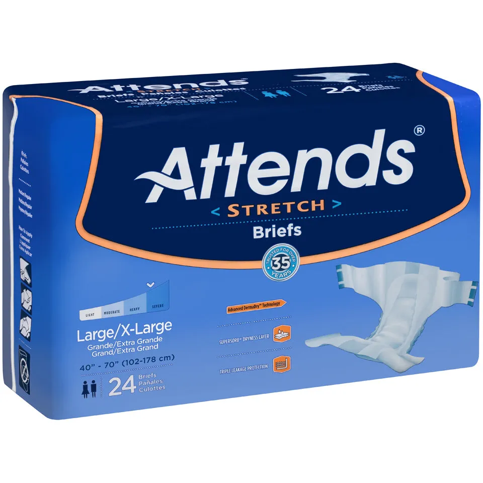 Attends Stretch Briefs, Severe Absorbency