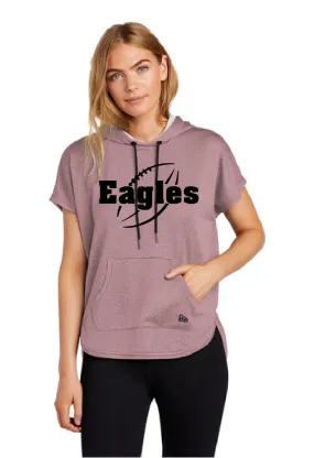 AV Football - New Era ® Ladies Performance Terry Short Sleeve Hoodie