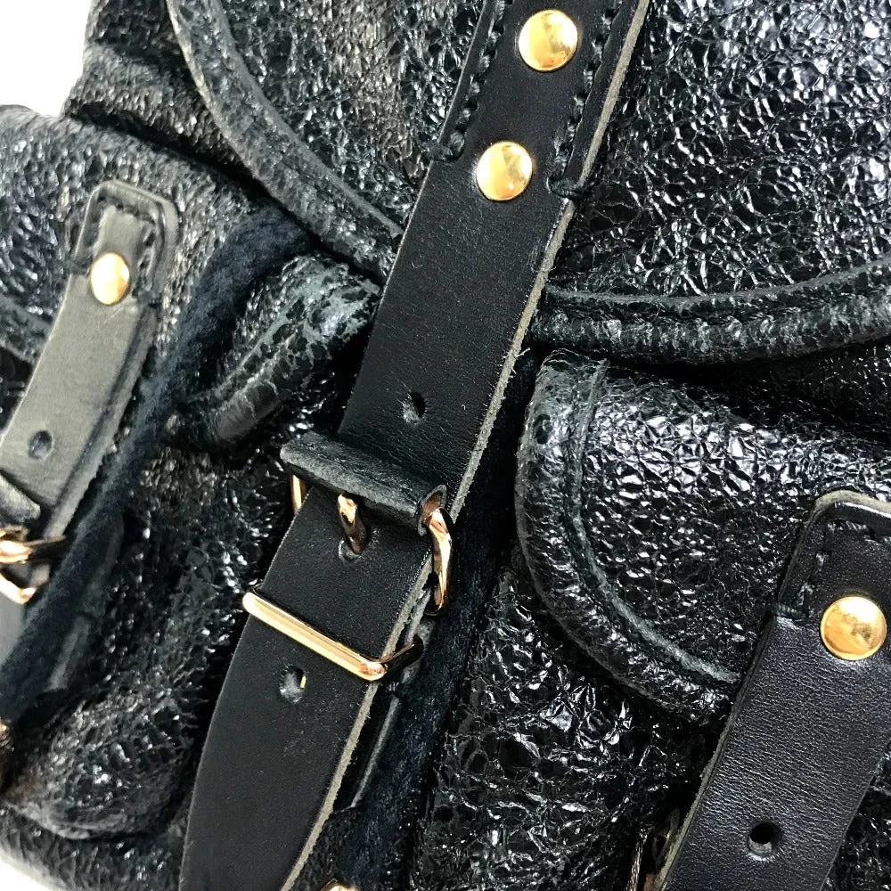 BALENCIAGA Handbag bag mini bag One handle Chain Embossed leather 128520 black Women