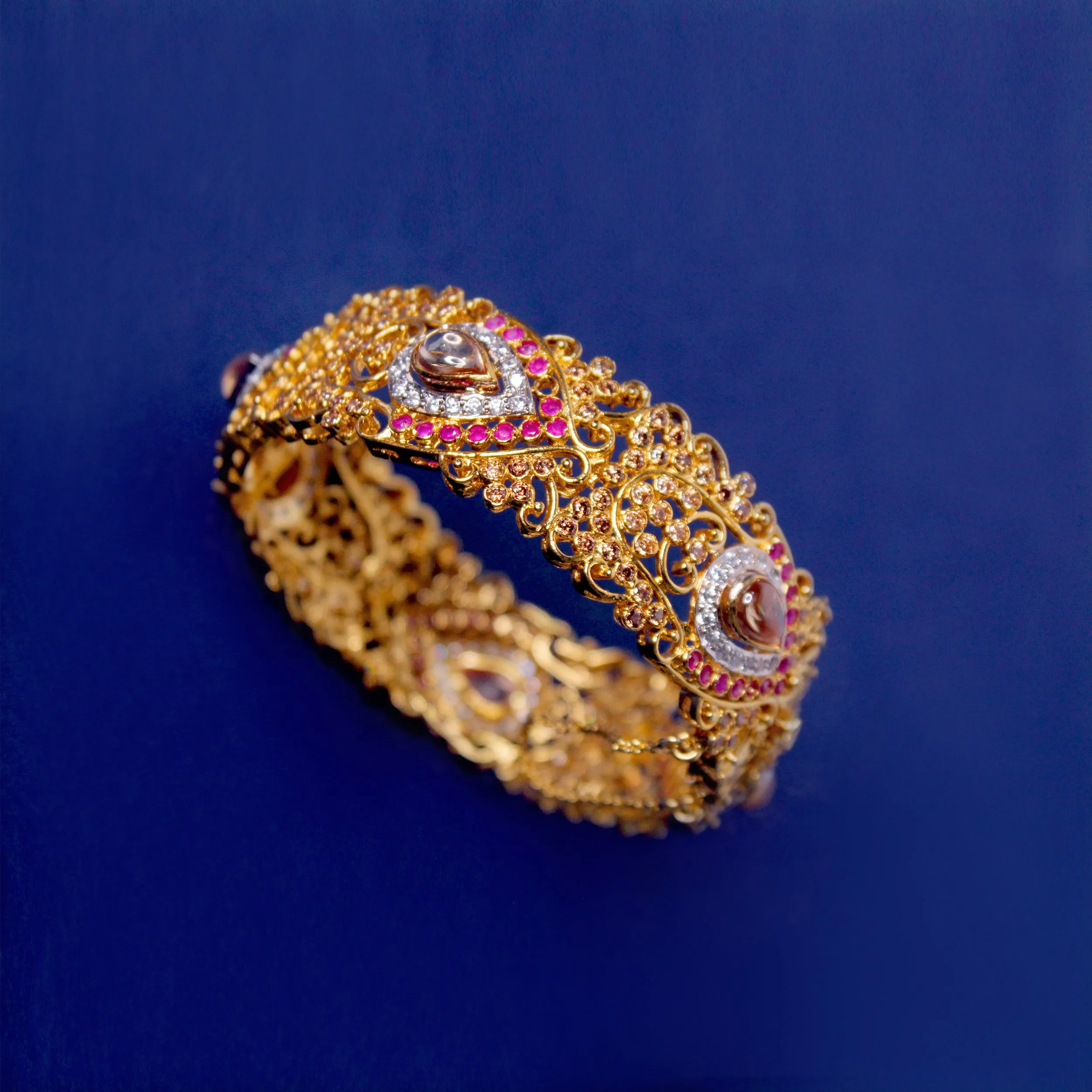 Bangle in Chetum and Cubic Zircons