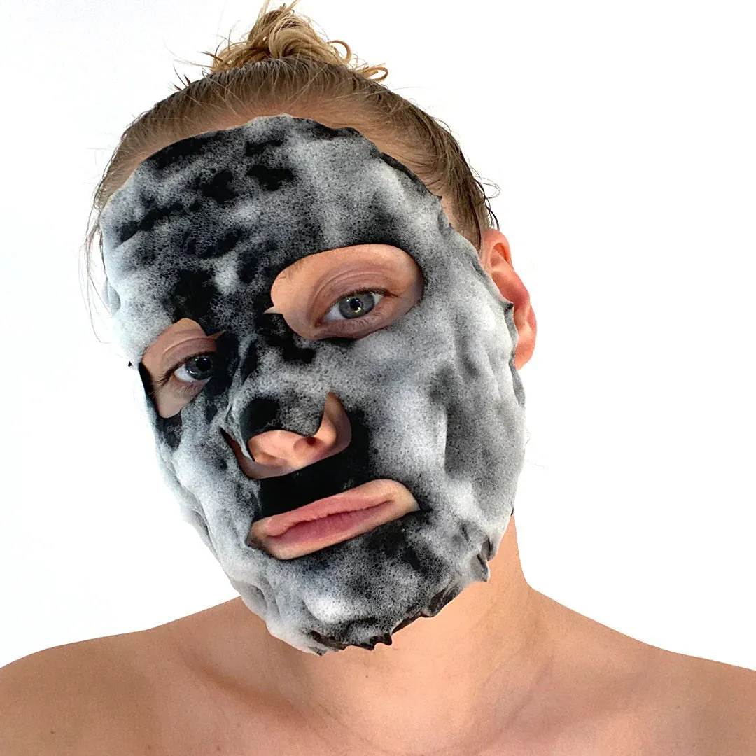 BEAUTYPRO - DETOXIFYING BUBBLING CLEANSING CHARCOAL SHEET MASK