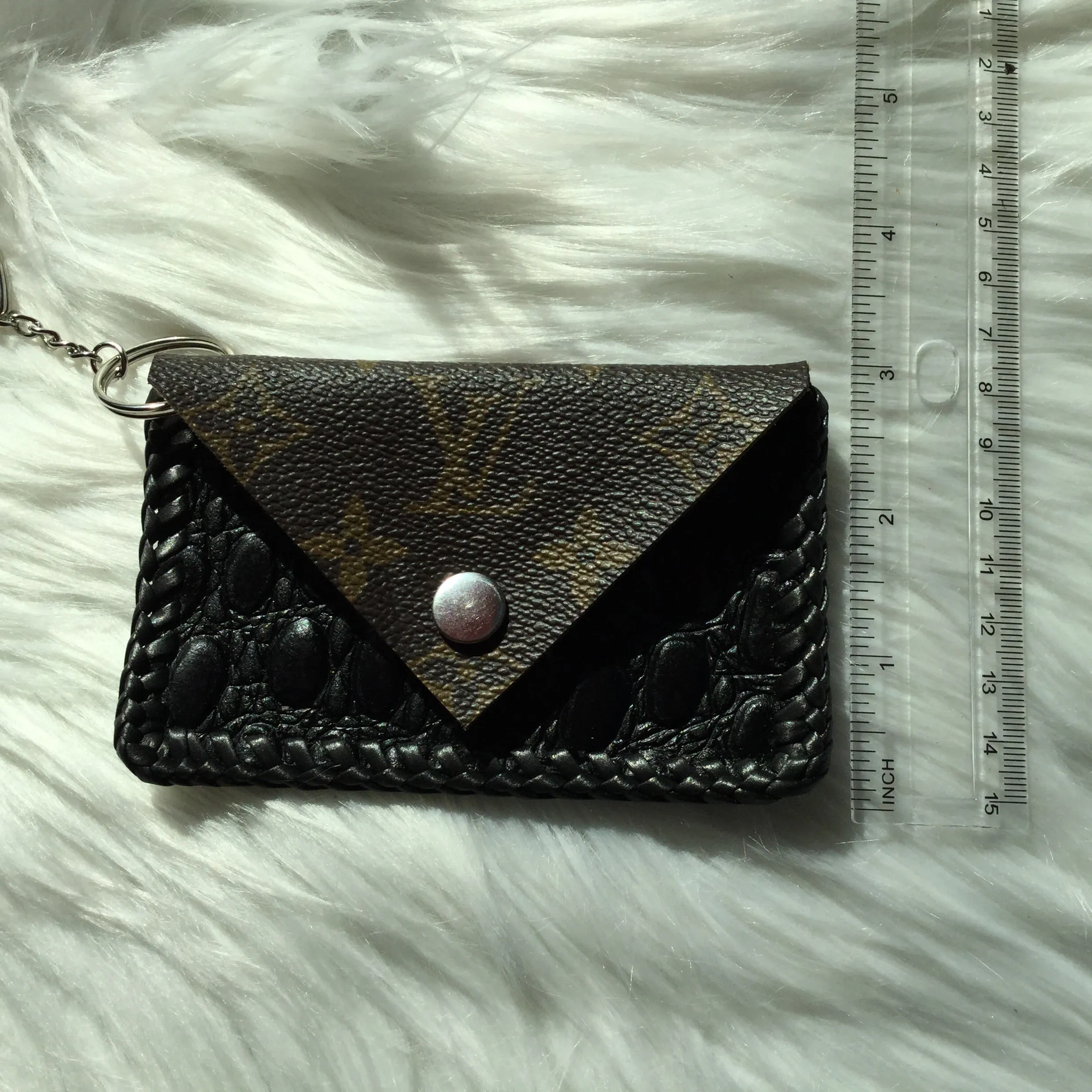 Black Vintage Card Holder/Key Chain