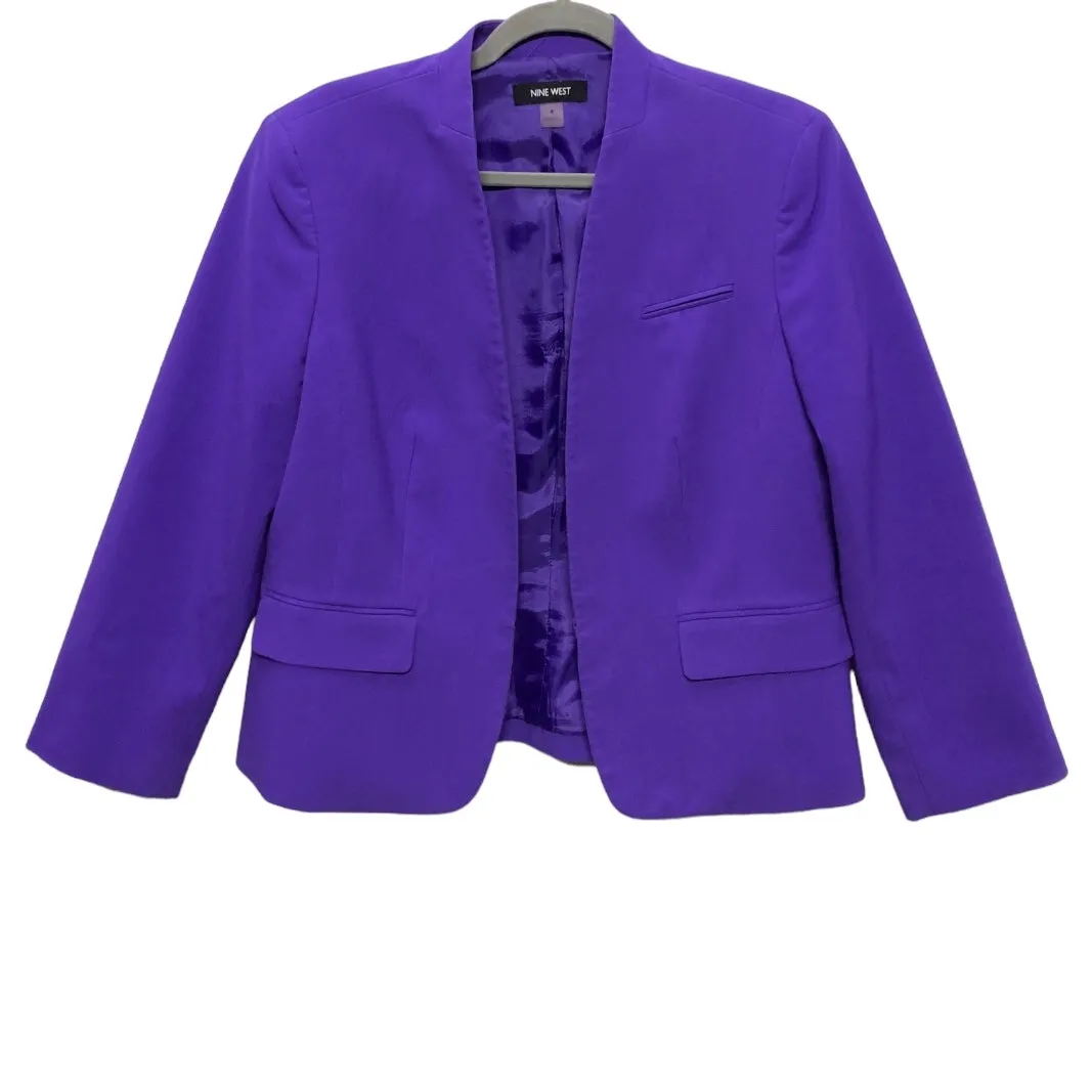 Blazer By Nine West In Purple, Size: 10