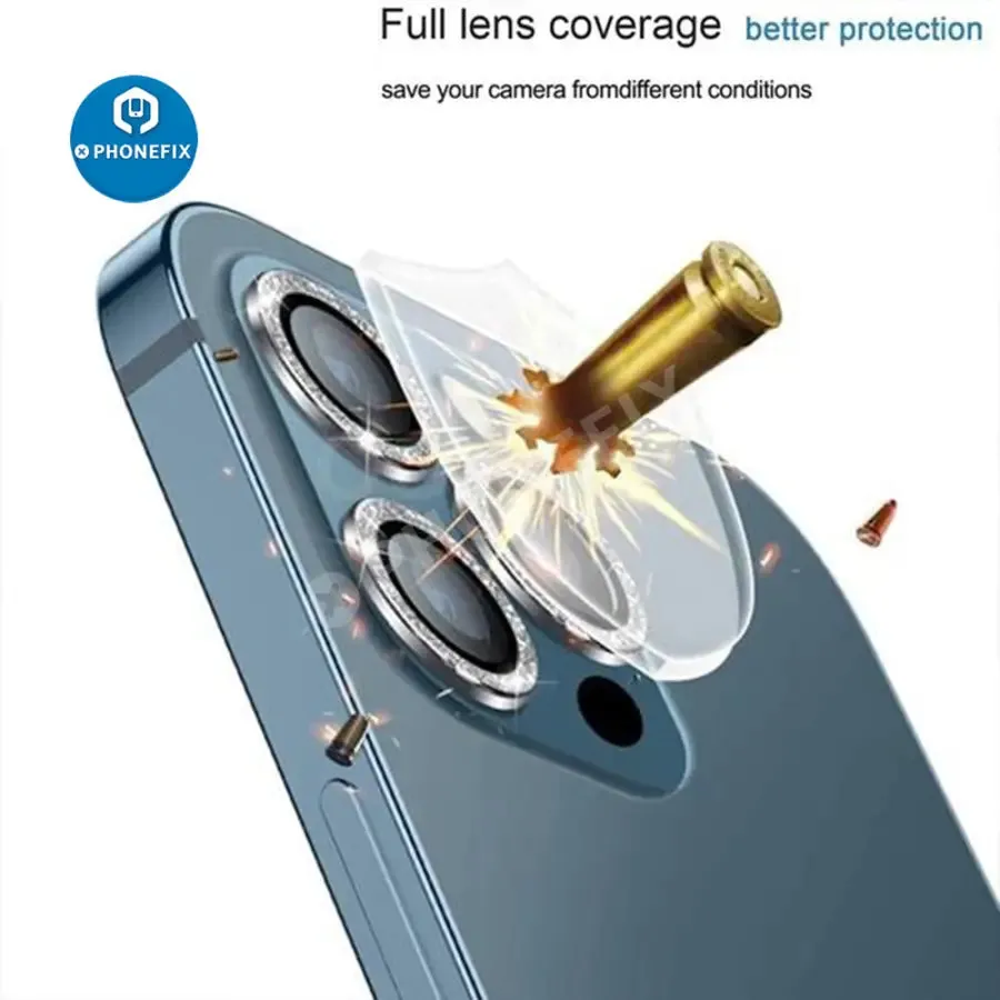 Bling Diamond Camera Lens Protector Cover For iPhone 13 12Mini 11Pro