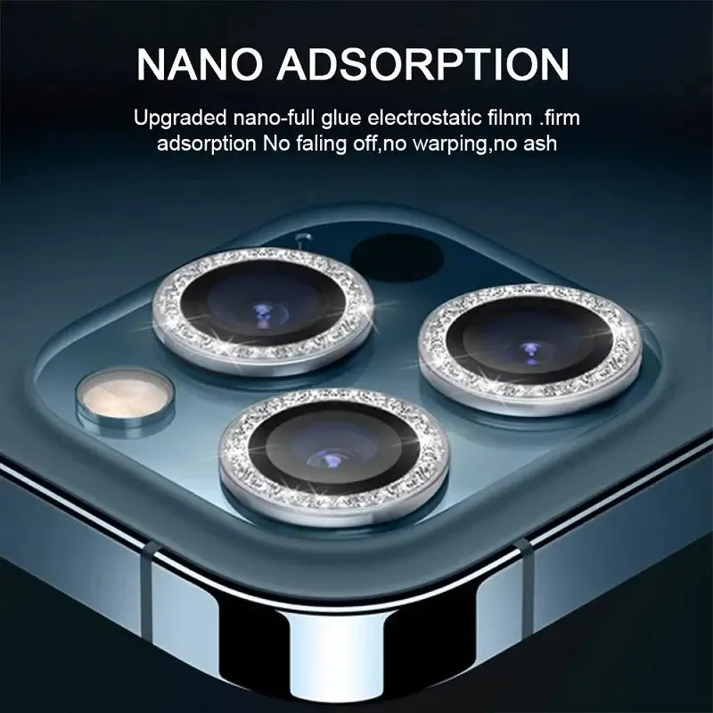 Bling Diamond Camera Lens Protector Cover For iPhone 13 12Mini 11Pro