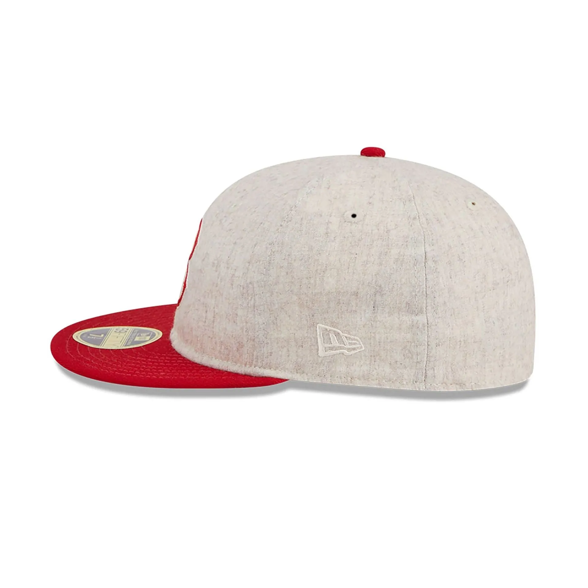 Boston Red Sox Melton Wool Light Beige Retro Crown 59FIFTY Fitted Cap