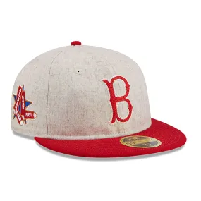 Boston Red Sox Melton Wool Light Beige Retro Crown 59FIFTY Fitted Cap