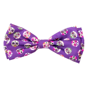 Bow Tie | Sugar Skulls Purple