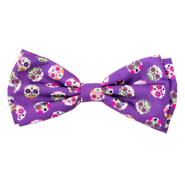 Bow Tie | Sugar Skulls Purple