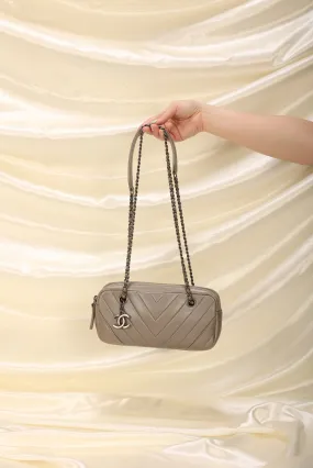 Chanel Chevron Metallic Pochette