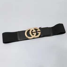 Chunky Metal Buckle Stretch Belt