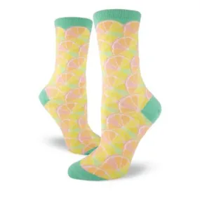 Citrus Women's Crew Socks (Adult Medium - Women's Shoe Sizes 5-10)