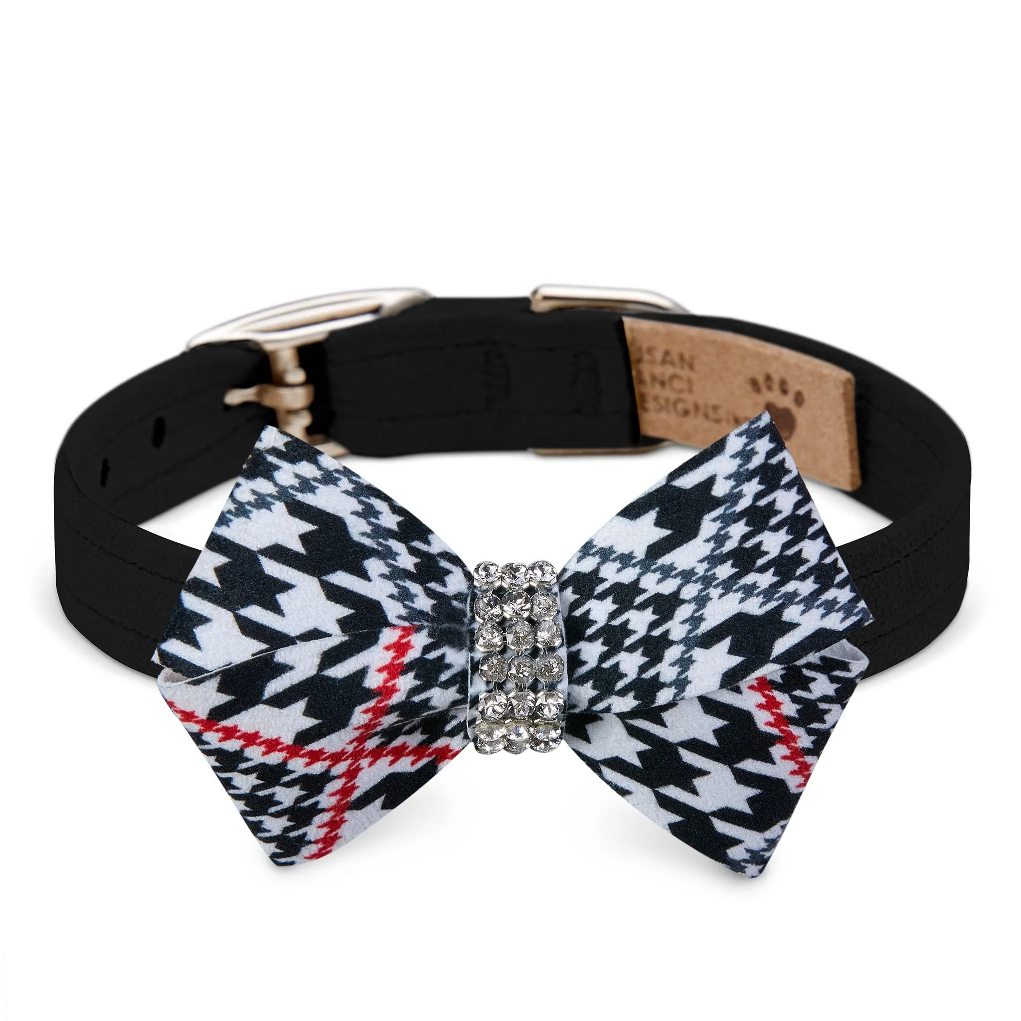 Classic Glen Houndstooth Nouveau Bow Collar