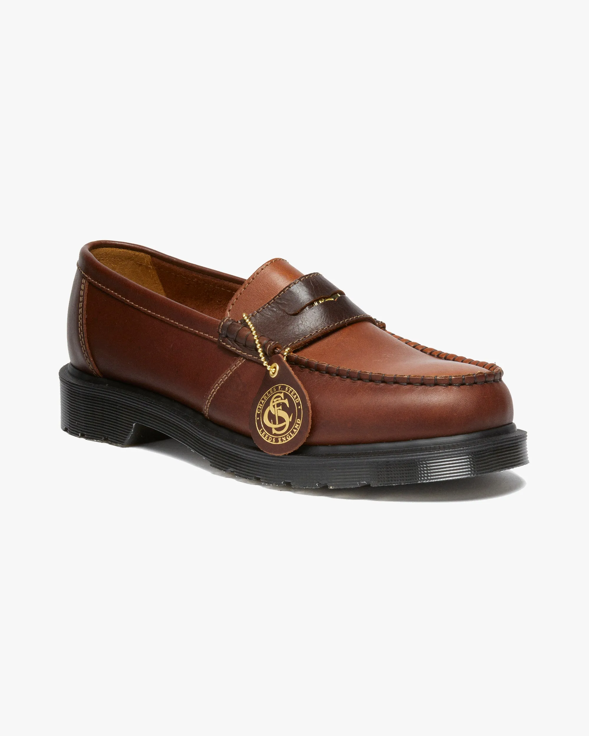 Dr Martens Made In England Penton Loafers - Polo Brown / Amber Classic Calf