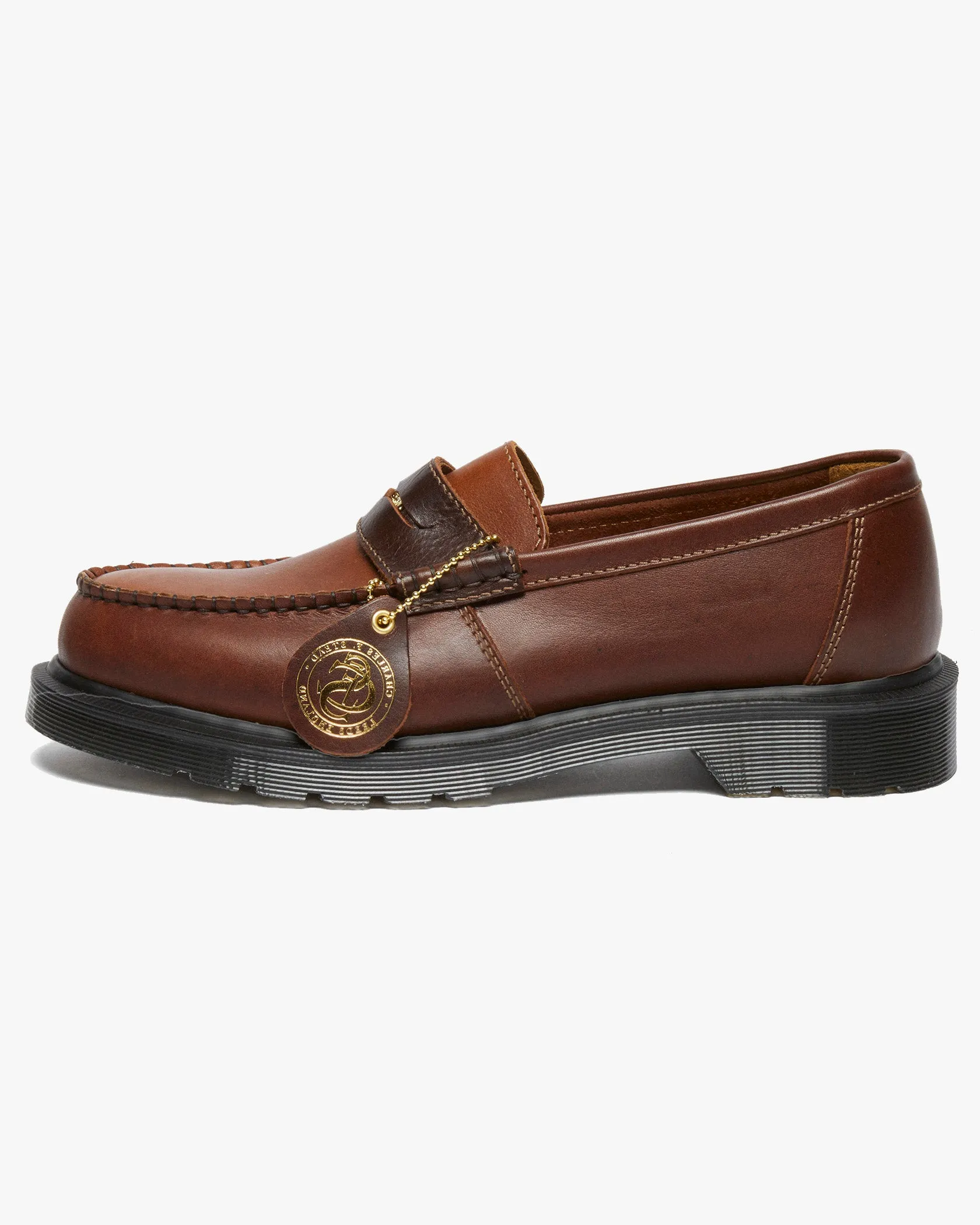 Dr Martens Made In England Penton Loafers - Polo Brown / Amber Classic Calf