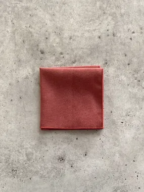 Dusty Rust Cotton Pocket Square