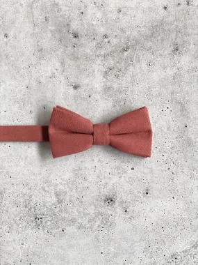 Dusty Rust Cotton Pre Tied Bow Tie