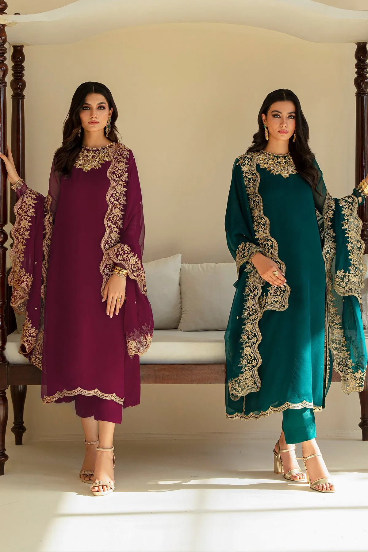 EMBROIDERED CHIFFON PR-828