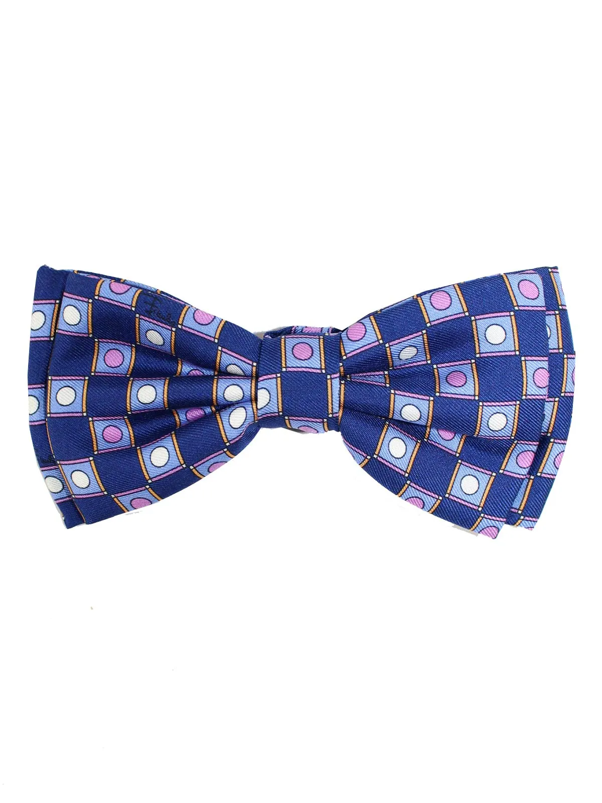 Emilio Pucci Bow Tie Purple Pink Squares & Dots - Pre Tied SALE