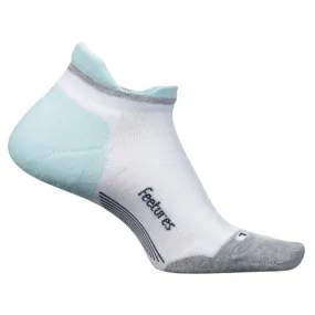 Feetures Elite Max Cushion No Show Tab White Sky Socks (Women's)