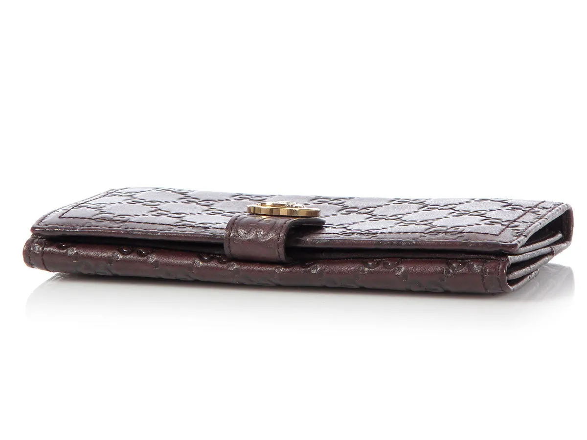 Gucci Brown Guccissima Hysteria Wallet