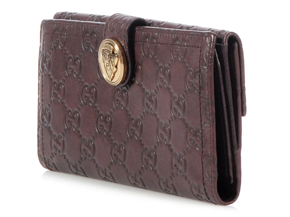 Gucci Brown Guccissima Hysteria Wallet