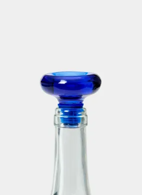 Hobknob Wine Bottle Stoppers in Blue - Areaware