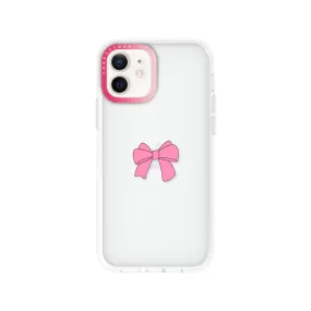 iPhone 12 Pink Ribbon Bow Phone Case