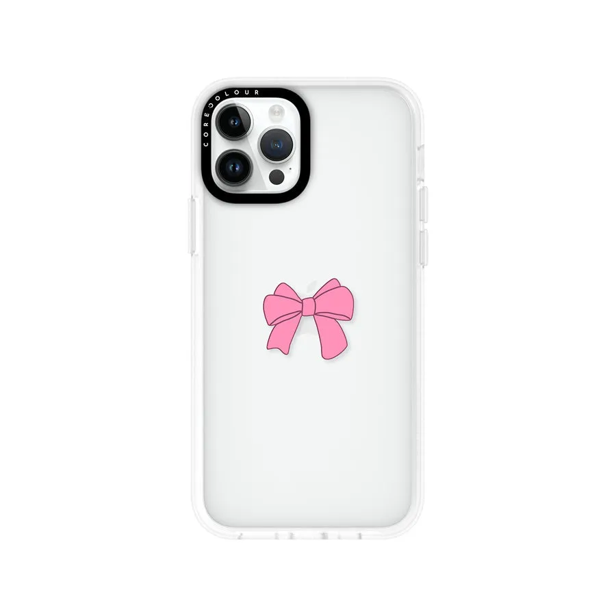 iPhone 12 Pro Pink Ribbon Bow Phone Case