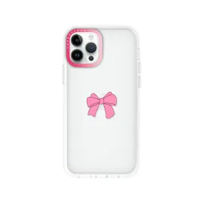 iPhone 12 Pro Pink Ribbon Bow Phone Case