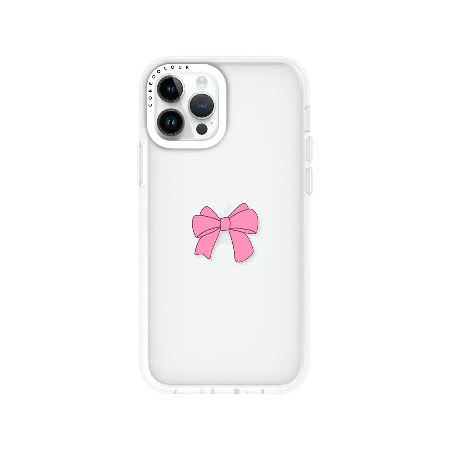 iPhone 12 Pro Pink Ribbon Bow Phone Case