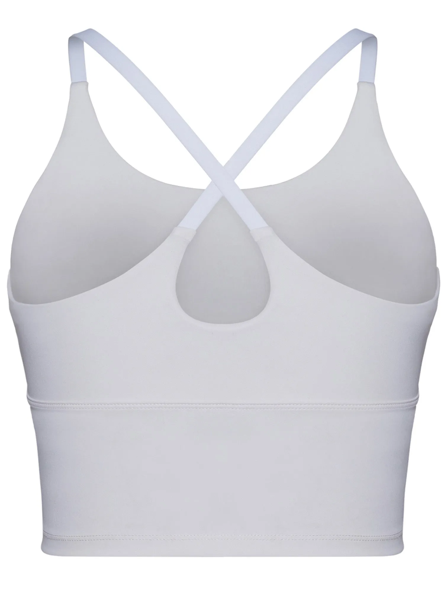 Ivory Cross Back Sports Bra