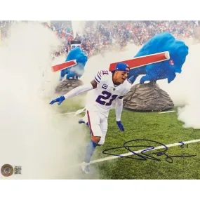 Jordan Poyer Signed Running out of the Tunnel 16x20 Photo