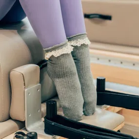 Lace Ankle - Grip Sock (Barre / Pilates)