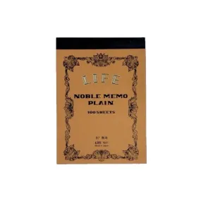 Life Japan Japanese Noble Memo Book B7 - plain