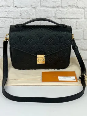 Louis Vuitton Pochette Métis, New In Box, Black