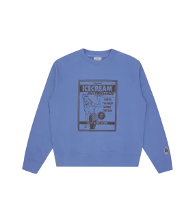 MAGAZINE AD CREWNECK - PURPLE