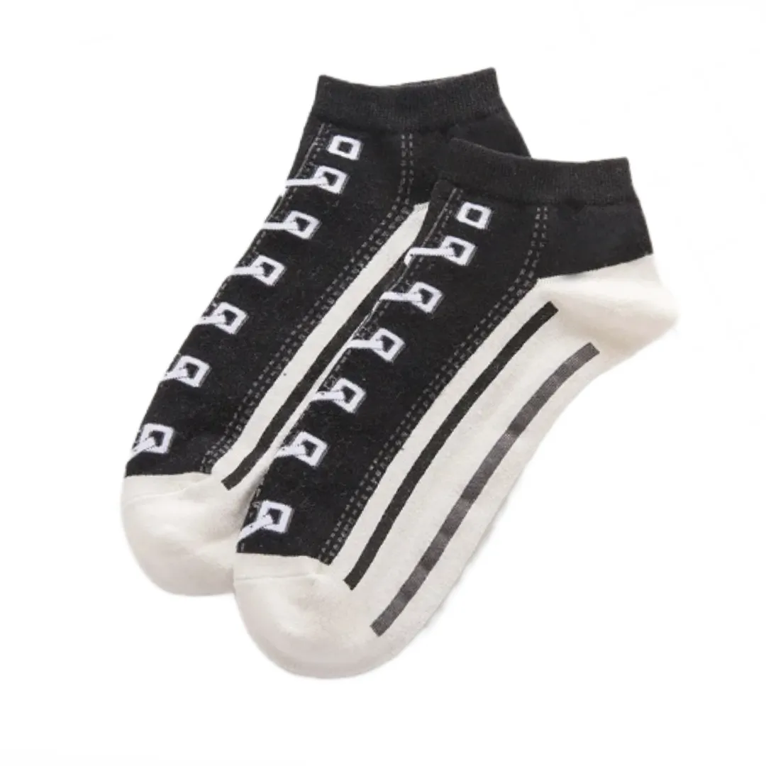 Old School Sneaker Ankle Socks (Adult Medium - Women's Shoe Sizes 5-10)