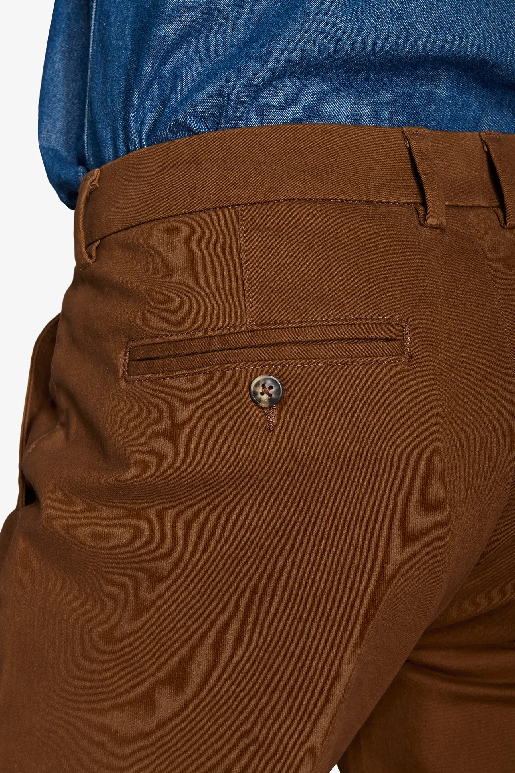 Pantalone chino gabardina cammello