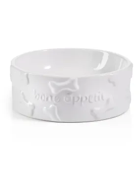 Pet Embossed Bone Appetite Bowl "Bone Appetit"